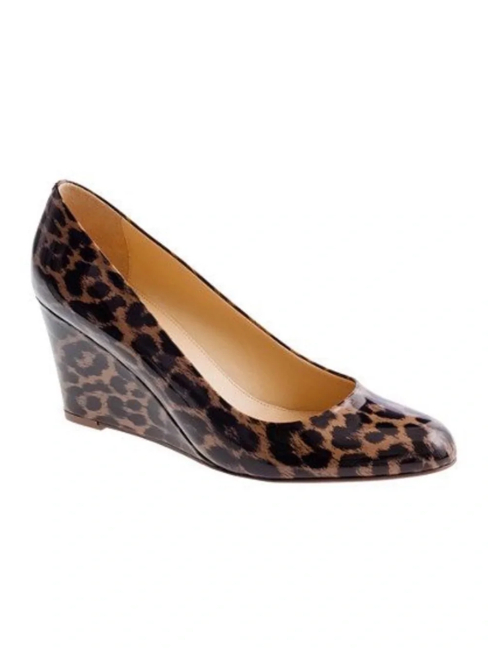 J.Crew Martina Leopard Animal Print Wedges size 5.5